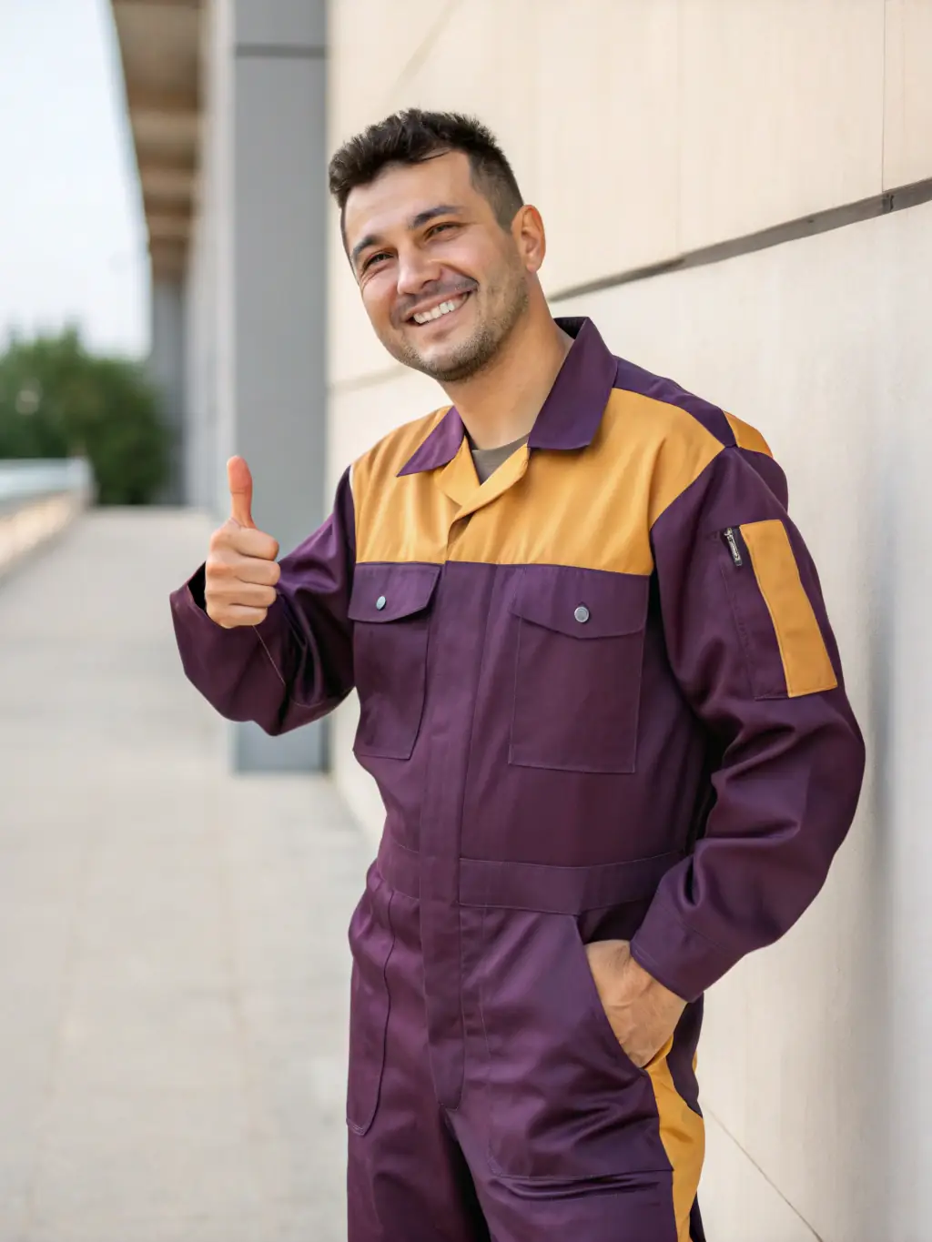 A friendly AIR ABSOLUTE SERVICE INC technician smiling and giving a thumbs up, symbolizing reliable and trustworthy service.